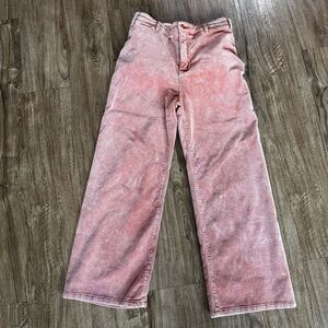 Pilcro Anthropologie pink corduroy pants size 26